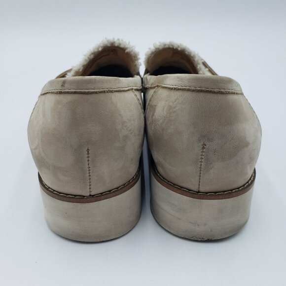 Vionic Cheryl Platform Penny Loafer Flats 9.5 Womens Shearling Slip On Tan - Picture 4 of 15